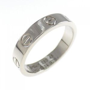 Cartier Mini Love Ring EU 48 White Gold Wedding Band